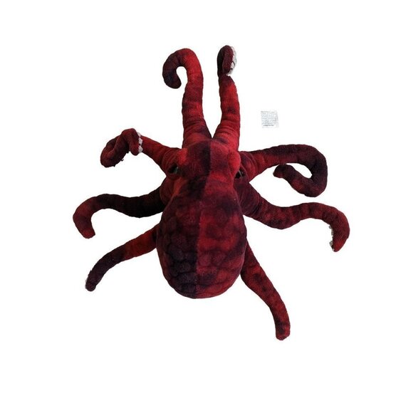 Fiesta Octopus plush stuffed animal red  black  black eyes 14" Tie Dye - Picture 1 of 10